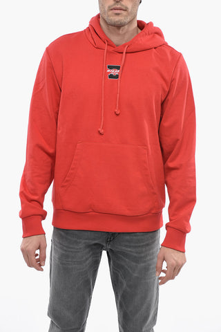 Kapuzensweatshirt S-GINN-HOOD-K33 Uni mit aufgesetzter Tasche