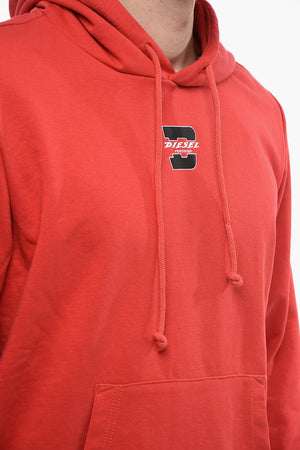 Kapuzensweatshirt S-GINN-HOOD-K33 Uni mit aufgesetzter Tasche