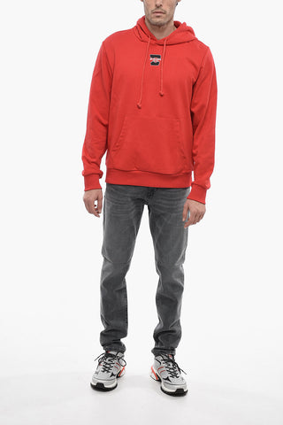 Kapuzensweatshirt S-GINN-HOOD-K33 Uni mit aufgesetzter Tasche