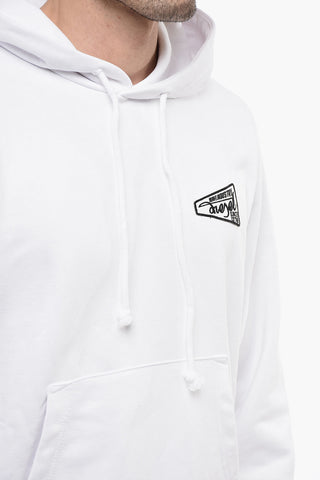 Felpa Hoodie S-GINN-HOOD-K31 in Tinta Unita con Logo a Contrasto
