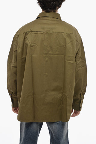 Solid Color S-DEWNY Shirt with Double Breast Pocket