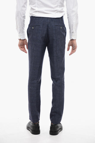 CC COLLECTION District Check RESET Flax Blend Suit