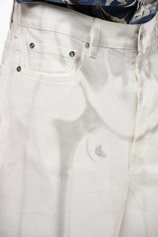 BODYSCAN Denim Shorts with Logo Patch