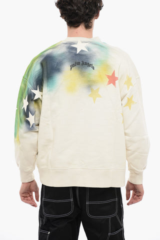 Brushed Cotton SPRAYED STARS Printed Sweatshirt