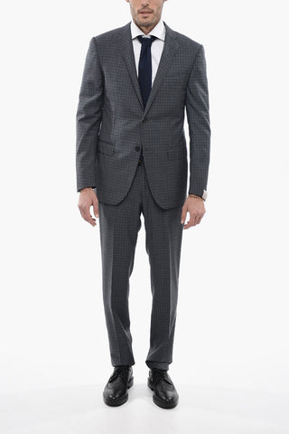 Virgin Wool ACADEMY Suit with Tattersall Pattern