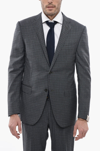 Virgin Wool ACADEMY Suit with Tattersall Pattern