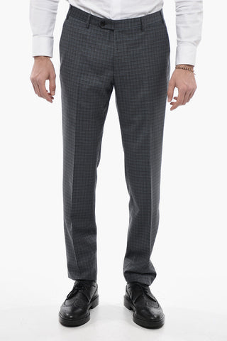 Virgin Wool ACADEMY Suit with Tattersall Pattern