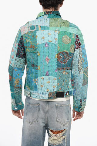 Patchwork Lightweight Jacket with Double Breast Pocket