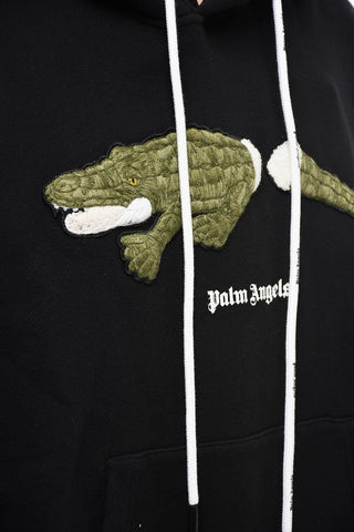 Cotton Hoodie with Padded Embroidery