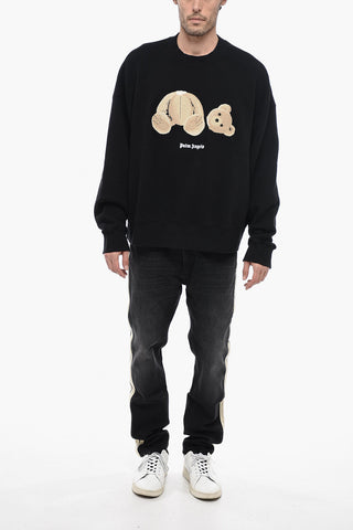 Brushed Cotton BEAR Sweatshirt with Crewneck