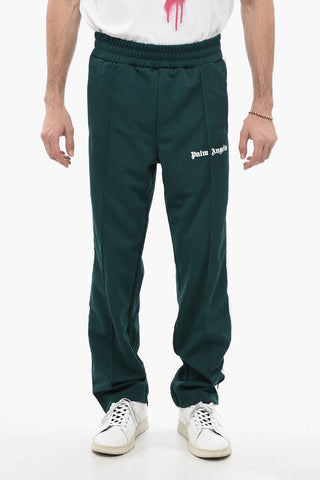 Track Pants with Contrasting side Bands and Ankle Zip