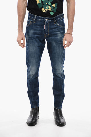 SEXY TWIST Skinny Denims with Stonewash Effect 15cm