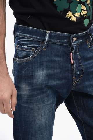 SEXY TWIST Skinny Denims with Stonewash Effect 15cm