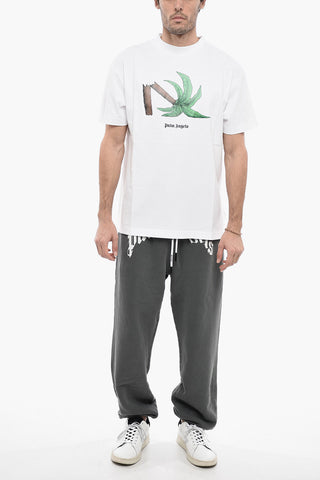 Front Printed BROKEN PALM Crew-neck T-Shirt