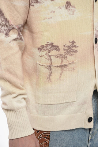 Cashmere and Wool Cardigan with Patch Pockets