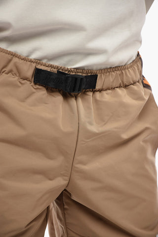 HUMAN MADE Shorts with Contrasting Side Bands and Industrial Belt