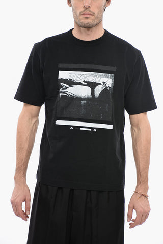 Crew Neck MISPRINTED Cotton T-Shirt