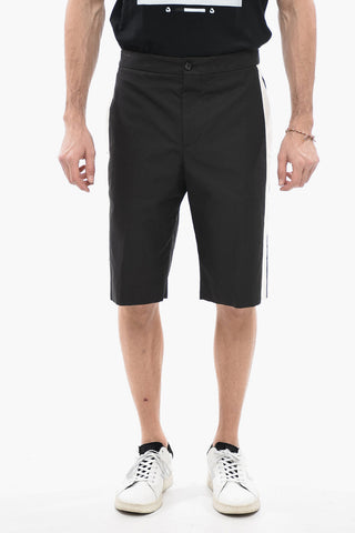 4 Pocket Cotton Shorts with Side Contrasting Bands