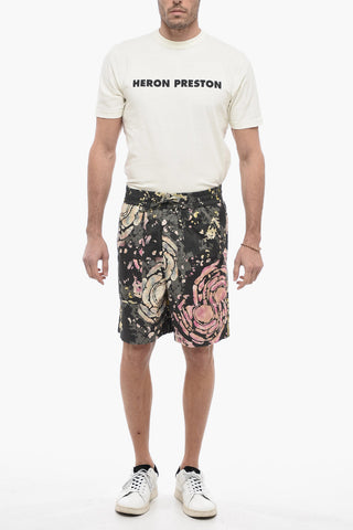 Tie Dye Cotton BAKINO Shorts with Elastic Waistband