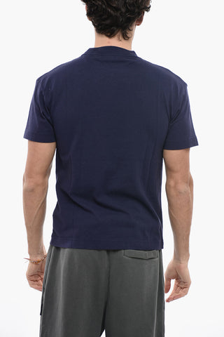 Logo Embossed Crew-neck T-Shirt
