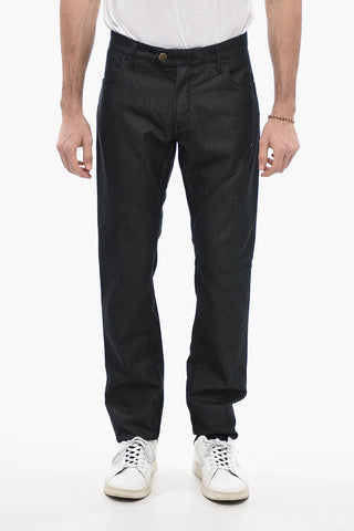 ID LUXURY DENIM Jeans Regular Fit in Denim di Misto Seta