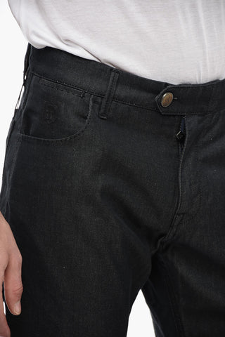 ID LUXURY DENIM Jeans Regular Fit in Denim di Misto Seta