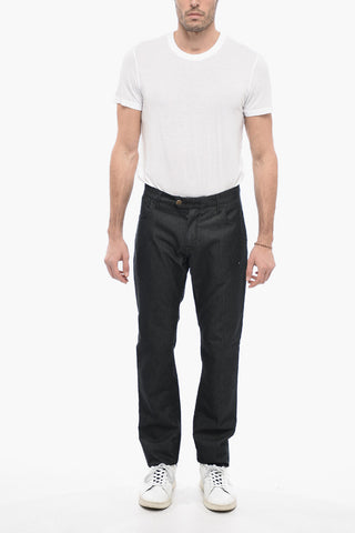 ID LUXURY DENIM Jeans Regular Fit in Denim di Misto Seta