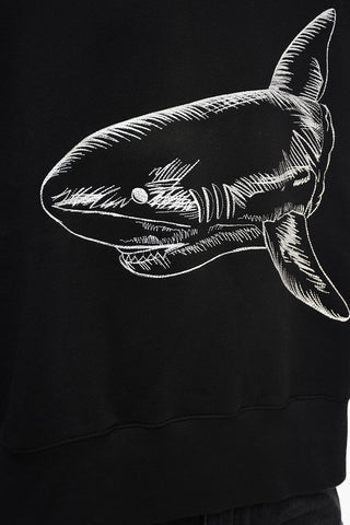 Felpa Girocollo SHARK con Ricamo