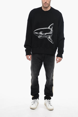 Felpa Girocollo SHARK con Ricamo