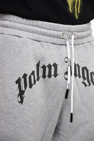 Cotton Joggers with Gothic Print