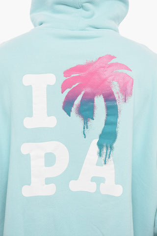 I LOVE PALM Hoodie Sweatshirt with Graphic Print