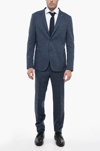 CC COLLECTION Pin Check REWARD Suit with Patch Pockets