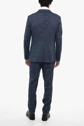 CC COLLECTION Pin Check REWARD Suit with Patch Pockets