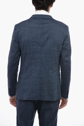 CC COLLECTION Pin Check REWARD Suit with Patch Pockets
