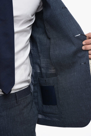 CC COLLECTION Pin Check REWARD Suit with Patch Pockets