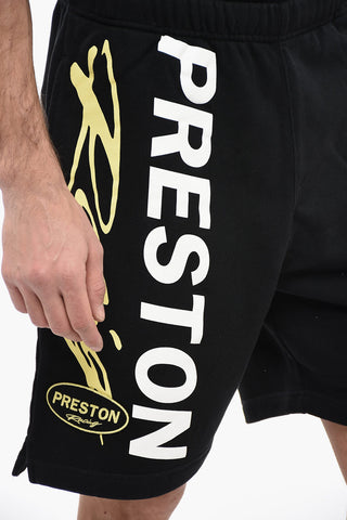 Shorts in Jersey PRESTON RACING con Stampa