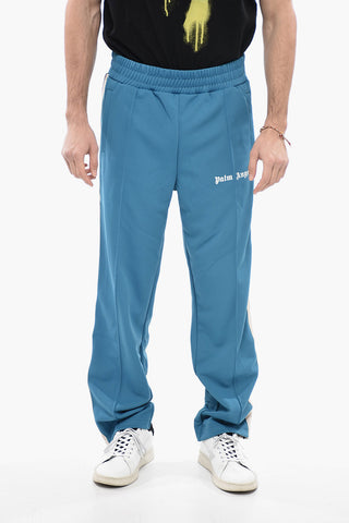 Track Pants with Contrasting side Bands and Ankle Zip