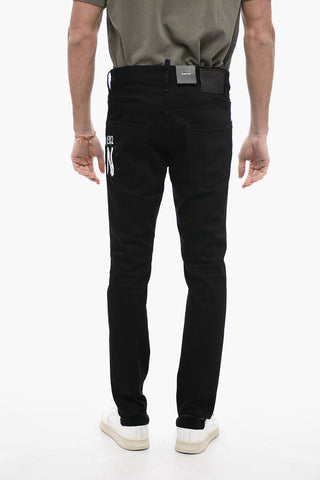 Straight-leg SKATER Denims with Logo Print 15cm