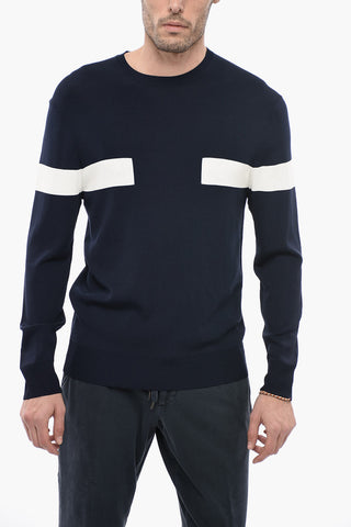 Viscose Blend Sweater with Contrastig Pattern