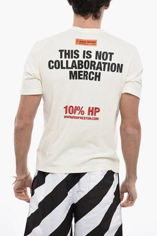 T-Shirt Girocollo 100%HP in Cotone con Ricamo