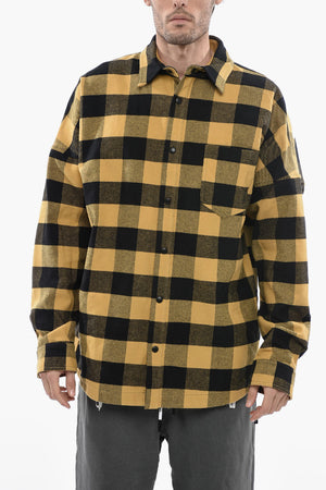 Overshirt a Quadri Buffalo con Taschino a Toppa