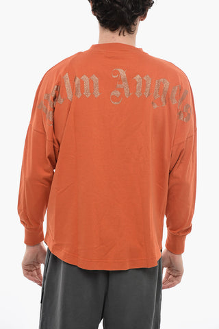 Oversized T-shirt with Glitter Logo