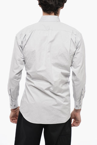 UNISEX Cotton Wrap Shirt with Brooch