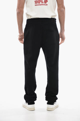 Joggers in Cotone con Elastico Alla Caviglia