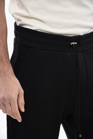 Joggers in Cotone con Elastico Alla Caviglia