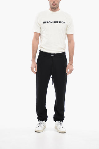 Joggers in Cotone con Elastico Alla Caviglia