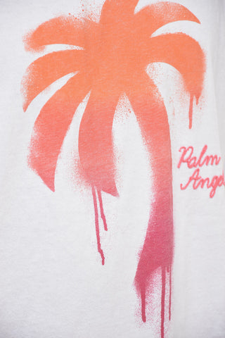 Crew-Neck Cotton T-shirt with Gradient Print