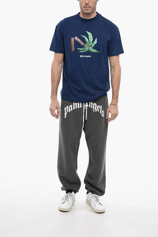 Cotton Crew-Neck T-shirt with Print