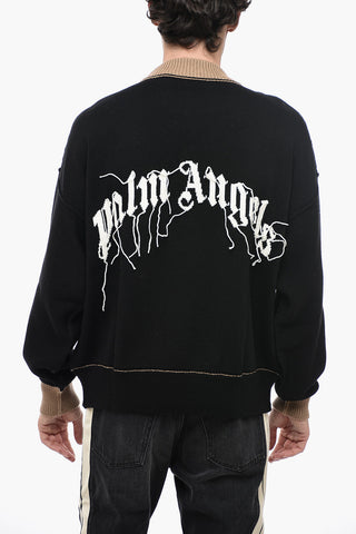 Wool BEAR Sweater with Contrasting Crewneck
