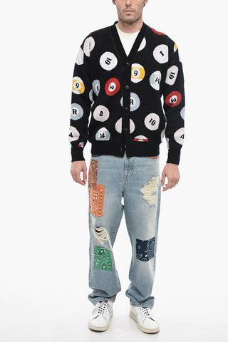 All-Over Embroidered Cashmere Cardigan